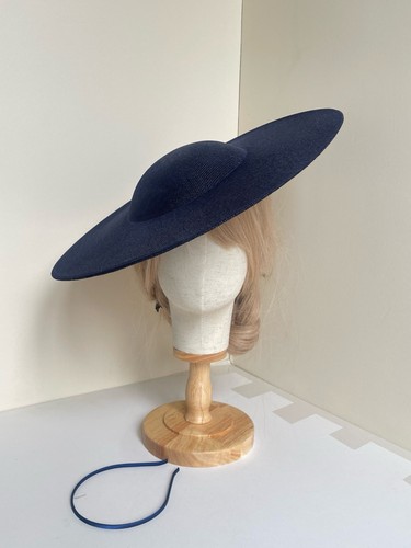 Royal blue white feather stick - white,