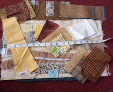 Strips and Bits Of Fabric For Scrap Patchwork. ie Bags, Pin Cushions Etc