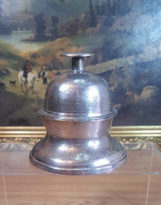 Temple Claw Bell Engraved Vintage Very large example with Capstan Stand
