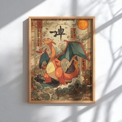 Charizard pokemon poster - charizard,