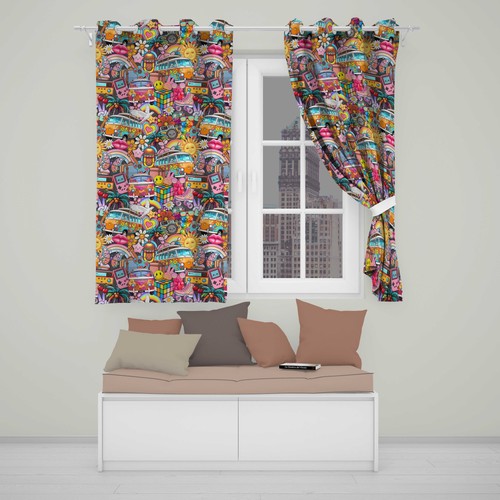Blackout eyelet curtains - blackout,