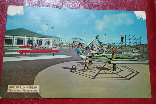 Butlins minehead postcard - minehead,