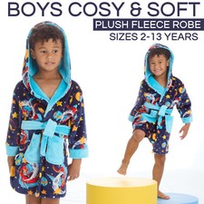 Kids Boys Warm Hooded Dressing