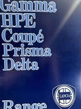 The Lancia Range Coupe Gamma HPE Delta Prisma Original Car Sales Brochure
