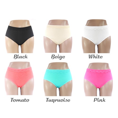 Ladies cotton plain panties - ladies,