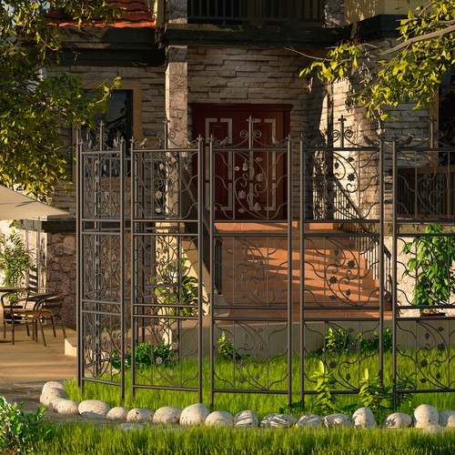 Metal garden trellis plant - garden,