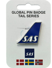 PINSAS | ARD Souvenirs Pin Badges | Tail Pin - Scandanavian Air Servives (SAS)