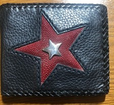 Short Black Cowhide Bifold