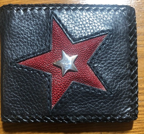 Short black cowhide bifold - short,