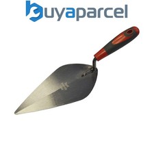 Faithfull London Pattern Brick Trowel Soft Grip Handle 10in FAISGTB10L