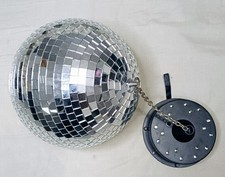 Mirror Ball Motor With LED Lights Battery Operated Disco & Party Light Effect