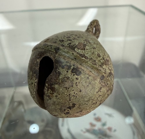 Complete antique crotal bell - complete,
