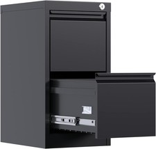 2 Drawer File Cabinet, Metal