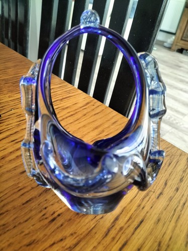 Retro murano cobalt blue glass - retro,