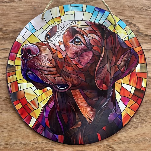 Suncatcher chocolate labrador - suncatcher,