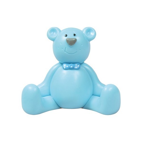 Teddy bear cake topper blue - bear,