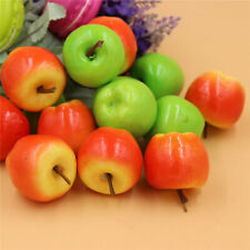 50 pcs Artificial Plastic Mini Apples Faux Fruit DIY Crafts Wedding Home Decor
