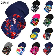 2 x Baby Children Kid Boy Girl Beanie Hat Spring Autumn Cotton Cap 1-4-8-12 Year