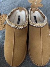 French Connection Chestnut Brown Chestnut Clogs Slippers Shoes Large. Uk 7