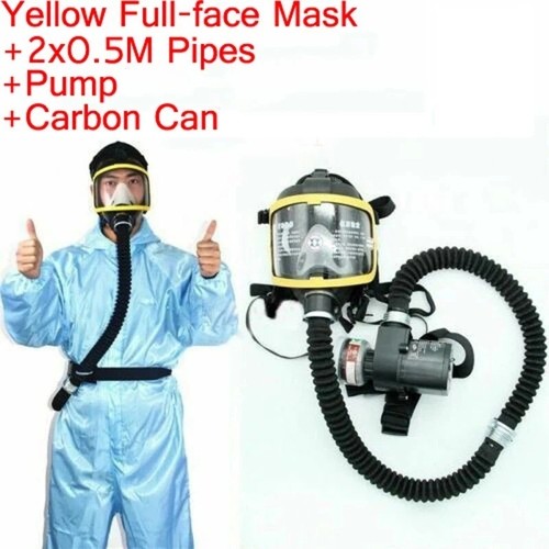 Full face gas mask flow - gas,