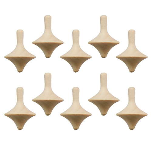 10pcs reusable wooden spinning - wooden,