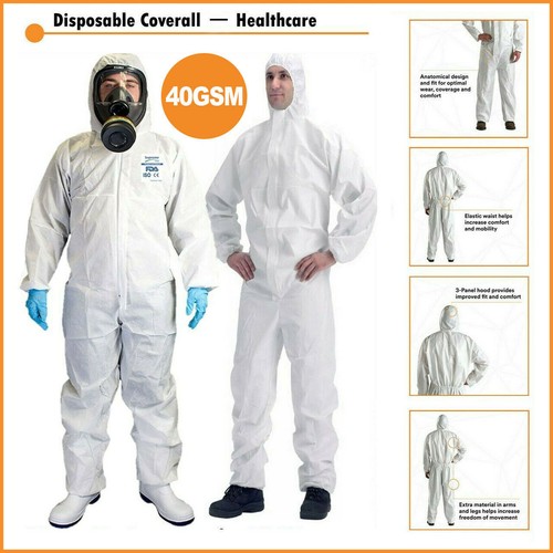 Disposable coveralls white - disposable,