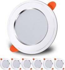  LED Recessed Spotlight 230 V 7 W, Extra Flat Ceiling Spotlights, Equivalent to 