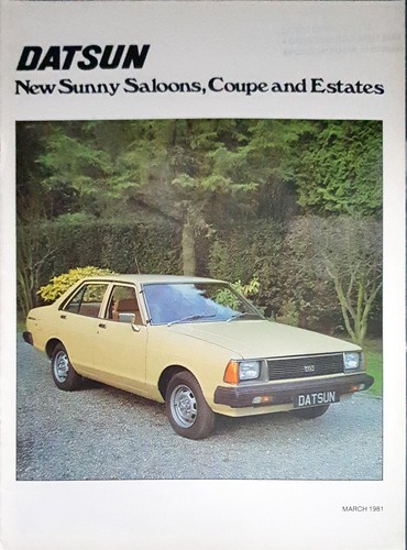 Datsun sunny brochure - datsun,