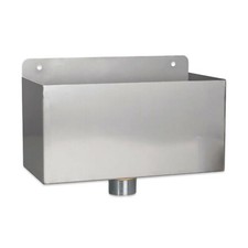 STAINLESS STEEL TUNDISH WALL MOUNTED BOX HOPPER STEAM OVEN DRAIN LARGE TUN DISH