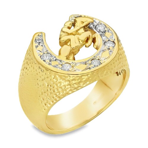 9ct yellow gold - 9ct, cz