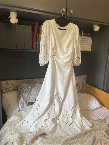White maxi dress - white, cut