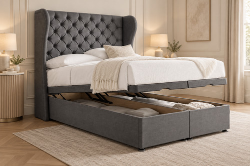 The oxford wingback ottoman - oxford,