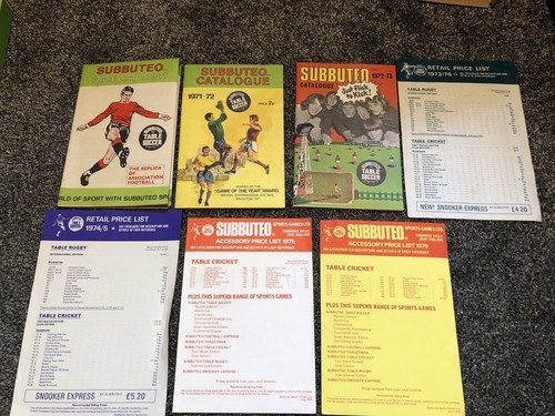 Subbuteo colour booklets and - booklets,