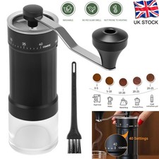 Manual Coffee Bean Mill External Adjustable Hand Crank Coffee Grinder Tool Black