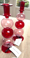 Glass Candlesticks by Anna +