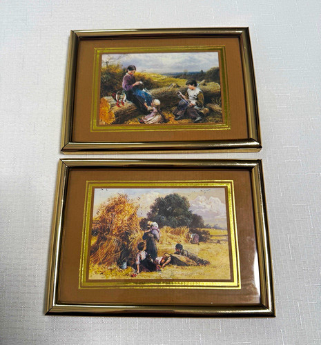 Set framed vintage myles - of,