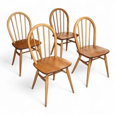Set Of 4 Vintage Ercol Blonde