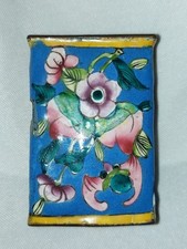 Vintage Cloisonne Enamel Matchbox Holder