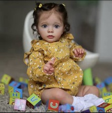 60CM Missy Reborn Toddler Girl Doll  3D Skin Multiple Layers Hand-Painted Doll