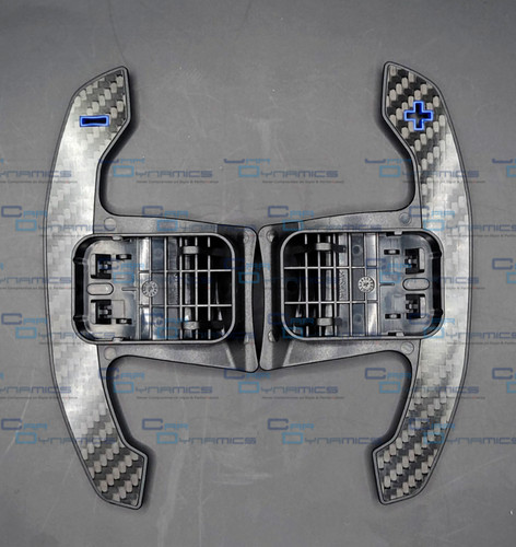 Bmw carbon fibre blue paddle - carbon,