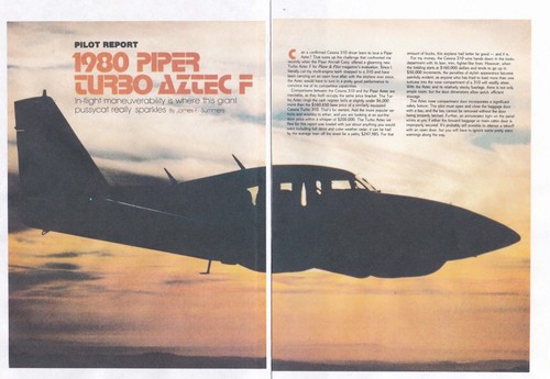 Piper aztec turbo - piper, f