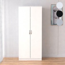 Tall Wooden 2 Door Wardrobe
