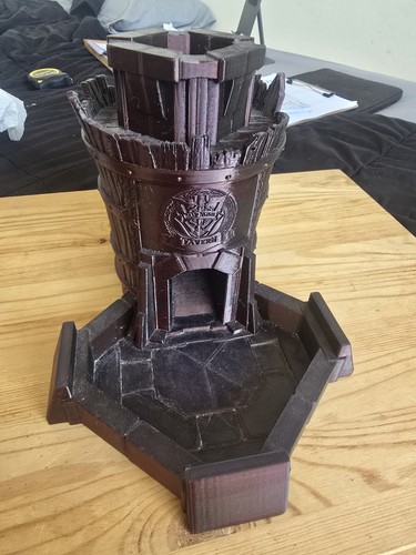 Large dice tower tavern - tower, resin