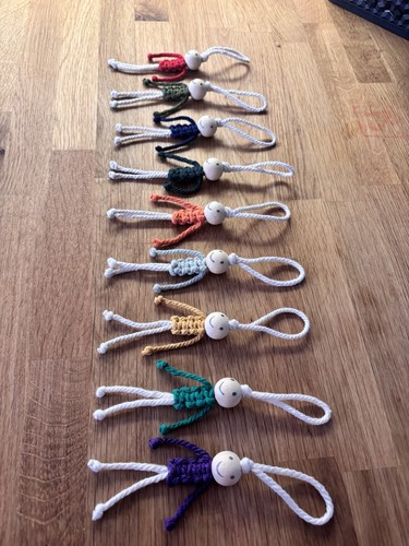 Handmade macrame doll hanging - handmade,