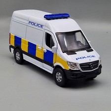 Mercedes Benz Sprinter Police Van Diecast Model Car 1/38 - New In Box by Welly