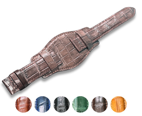 Handmade genuine croc skin - croc,