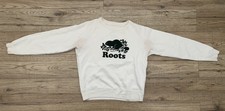 Roots Canada Sweatshirt Womens XS Grey Cotton Blend Spell Out Casual