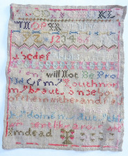 Antique Sampler 19th Century