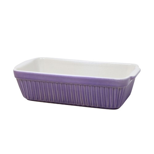 Baking dish purple - dish, ceramic