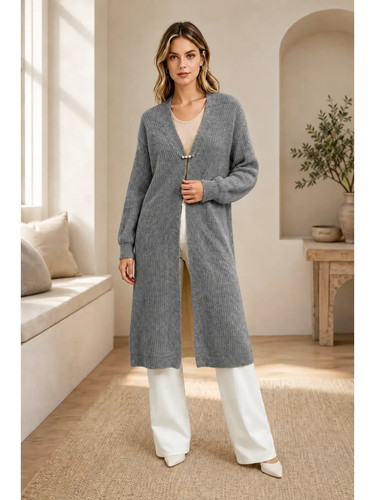 Longline ribbed knit - longline, (z)